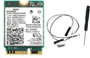 for WiFi 7 BE200 BE200NGW WiFi Card+2PCS BT 5.4 802.11AX Tri-Band M.2 NGFF Network Adapter for Win10/11 for WiFi 7 BE200 BE200NGW WiFi Card+2PCS BT 5.4 802.11AX Tri-Band M.2 NGFF Network Adapter for Win10/11
