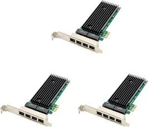 3X PCI-E 4 Port RJ45 Server 1X PCIe X1 82576 Chip 10/100/1000Mbps LAN Quad Port Server Gigabit Network Card 3X PCI-E 4 Port RJ45 Server 1X PCIe X1 82576 Chip 10/100/1000Mbps LAN Quad Port Server Gigabit Network Card
