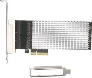 Quad Port 2.5G Base T PCIe Network Adapter, PCI Express X4 LAN Controller, 10/100/1000M/2.5Gbps Ethernet Card for Windows and, Easy Installation with Heat Sink, RJ45 Ports Quad Port 2.5G Base T PCIe Network Adapter, PCI Express X4 LAN Controller, 10/100/1000M/2.5Gbps Ethernet Card for Windows and, Easy Installation with Heat Sink, RJ45 Ports