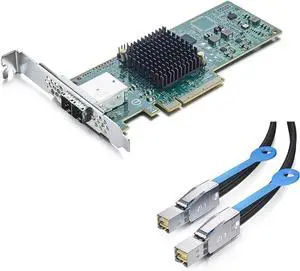 12G External PCI-E SAS/SATA HBA RAID Controller Card and SFF-8644 to SFF-8644 (SAS 3.0) Cable 12G External PCI-E SAS/SATA HBA RAID Controller Card and SFF-8644 to SFF-8644 (SAS 3.0) Cable