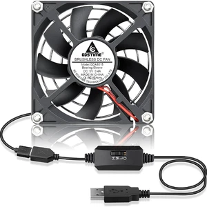 Gdstime USB DC 5V Power 80mm 8cm 80x80x15mm Brushless Cooling Fan Gdstime USB DC 5V Power 80mm 8cm 80x80x15mm Brushless Cooling Fan