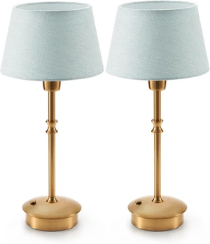 UMEXUS 2 Pack Small Cordless Rechargeable Table Lamp, Battery Operated Lamp UMEXUS 2 Pack Small Cordless Rechargeable Table Lamp, Battery Operated Lamp