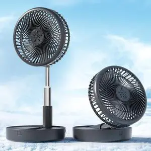 Primevolve Battery Operated Fan,Portable Rechargeable USB Floor Table Desk Fan with Adjustable Height, 4 Speed Settings Pedestal Fan for Bedroom Camping Travel,Black 7.7" Primevolve Battery Operated Fan,Portable Rechargeable USB Floor Table Desk Fan with Adjustable Height, 4 Speed Settings Pedestal Fan for Bedroom Camping Travel,Black 7.7"