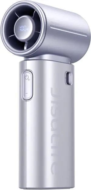 JISULIFE Mini Handheld Fan Life9S - Sleek Chrome: Turbo Power, 22 Hours Cooling, LED Display, 5000mAh, 5-Speed, Small Portable Fan for Travel, Cruise, Concerts, Trendy Gifts for Women Men-Blue JISULIFE Mini Handheld Fan Life9S - Sleek Chrome: Turbo Power, 22 Hours Cooling, LED Display, 5000mAh, 5-Speed, Small Portable Fan for Travel, Cruise, Concerts, Trendy Gifts for Women Men-Blue