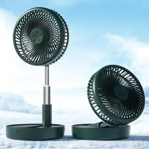 Primevolve Battery Operated Fan,Portable Rechargeable USB Floor Table Desk Fan, Pedestal Fan for Camping Travel, Green 7.7" Primevolve Battery Operated Fan,Portable Rechargeable USB Floor Table Desk Fan, Pedestal Fan for Camping Travel, Green 7.7"
