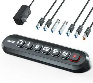 Powered USB Hub, atolla 7-Port USB 3.0 hub (6 Superspeed Transfer Ports+ 1 Charging Port) with Swappable Illuminated Icon Switch and 12V/3A Power Adapter for Windows, MacOS, ChromeOS, Linux Powered USB Hub, atolla 7-Port USB 3.0 hub (6 Superspeed Transfer Ports+ 1 Charging Port) with Swappable Illuminated Icon Switch and 12V/3A Power Adapter for Windows, MacOS, ChromeOS, Linux