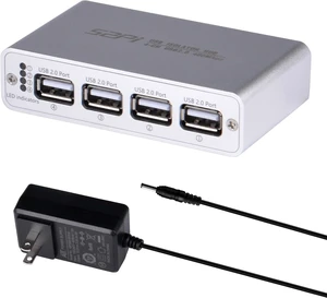 GeeekPi USB Digital Isolation Hub, 4-Port USB 2.0, High-Speed 480Mbps, 3.75kV RMS Protection, Bidirectional Data Transfer GeeekPi USB Digital Isolation Hub, 4-Port USB 2.0, High-Speed 480Mbps, 3.75kV RMS Protection, Bidirectional Data Transfer