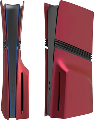 Shockproof Faceplates for PS5 Pro Disc Edition - Hard ABS Matte Replacement Cover Plates Case Shell Skin for PlayStation 5 Pro Disc Console Accessories, Dustproof & Anti-Scratch Snap-On Panels, Red Shockproof Faceplates for PS5 Pro Disc Edition - Hard ABS Matte Replacement Cover Plates Case Shell Skin for PlayStation 5 Pro Disc Console Accessories, Dustproof & Anti-Scratch Snap-On Panels, Red