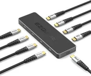 USB 4 Hub 8-in-1 Pro Series: Dual 4K 60Hz/8K Display, 7X USB-C Ports (3X USB4, 4X 10Gbps Data), 100W PD - Thunderbolt 3/4 Dock for MacBook Pro/Air M1/M2/M3, Windows, Chromebook USB 4 Hub 8-in-1 Pro Series: Dual 4K 60Hz/8K Display, 7X USB-C Ports (3X USB4, 4X 10Gbps Data), 100W PD - Thunderbolt 3/4 Dock for MacBook Pro/Air M1/M2/M3, Windows, Chromebook