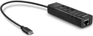 LINDY 43249 USB 3.1 Type C Hub & Gigabit Ethernet Converter LINDY 43249 USB 3.1 Type C Hub & Gigabit Ethernet Converter