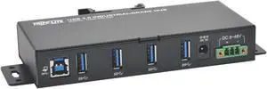 Tripp Lite 4-Port Industrial USB 3.0 SuperSpeed Hub 15KV ESD Immunity Metal (U360-004-IND) Black Tripp Lite 4-Port Industrial USB 3.0 SuperSpeed Hub 15KV ESD Immunity Metal (U360-004-IND) Black