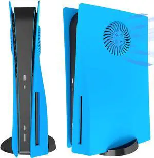 Replacement Faceplate Cover with Cooling Vent for PS5 Disc Edition Panels Case Cover Shell Skin Fit for PlayStation 5 Console (CD-ROM) Accessories, ABS, Shockproof, Anti-Scratch and Dustproof Plates Replacement Faceplate Cover with Cooling Vent for PS5 Disc Edition Panels Case Cover Shell Skin Fit for PlayStation 5 Console (CD-ROM) Accessories, ABS, Shockproof, Anti-Scratch and Dustproof Plates