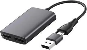 NUOBESTY Type-c to High Definition Video Converter USB Adapter for Laptop Monitor Extender Dual Display NUOBESTY Type-c to High Definition Video Converter USB Adapter for Laptop Monitor Extender Dual Display