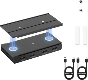EJAY 10Gbps Magnetic USB-C Hub, 4-Port USB 3.2 Gen2 Data Transfer, Includes Sliding Rail, Screws and Sticky Pads for MacBook Laptop PC, Black EJAY 10Gbps Magnetic USB-C Hub, 4-Port USB 3.2 Gen2 Data Transfer, Includes Sliding Rail, Screws and Sticky Pads for MacBook Laptop PC, Black