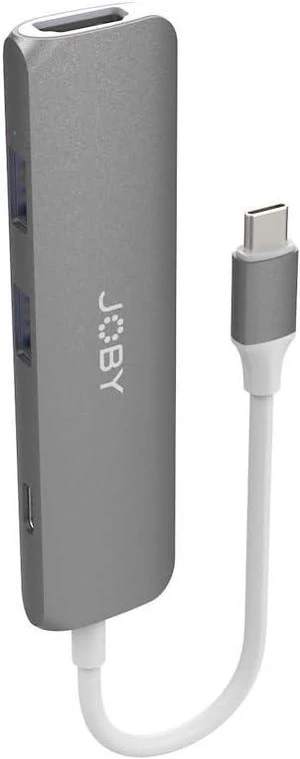 JOBY USB C Hub with HDMI 4K, 2 USB-A 3.0 sockets, USB C PD, USB Multi-Socket, USB Hub JOBY USB C Hub with HDMI 4K, 2 USB-A 3.0 sockets, USB C PD, USB Multi-Socket, USB Hub