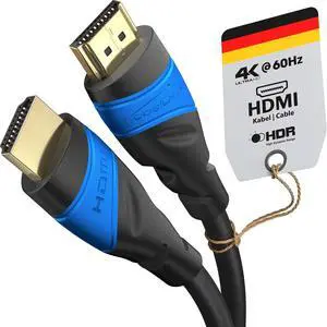 KabelDirekt 4K HDMI Cable 65ft/20m & Longer HDMI Cables (20ft75ft) German-Engineered HDMI Cord Supports 4K@60Hz, UHD, HDR, ARC, Ethernet HDMI Cable for HDTV, PC, PS5, Xbox, Switch KabelDirekt 4K HDMI Cable 65ft/20m & Longer HDMI Cables (20ft75ft) German-Engineered HDMI Cord Supports 4K@60Hz, UHD, HDR, ARC, Ethernet HDMI Cable for HDTV, PC, PS5, Xbox, Switch