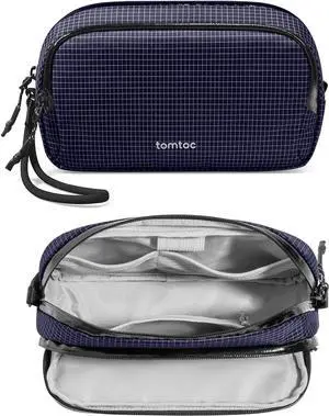 tomtoc Electronic Organizer Travel Case Performance, Water Resistant Dual Compartment Cable Organization Storage Bag for Charger, Cord, Phone, Hard Drive, Power Bank, Accessories Travel Essentials tomtoc Electronic Organizer Travel Case Performance, Water Resistant Dual Compartment Cable Organization Storage Bag for Charger, Cord, Phone, Hard Drive, Power Bank, Accessories Travel Essentials