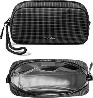 tomtoc Electronics Organizer Travel Case Performance, Water Resistant Bag Cable Tech Pouch Accessories, Carry Storage for Cord, Phone, Cables, Airpods, USB Flash Drive, Daily Items tomtoc Electronics Organizer Travel Case Performance, Water Resistant Bag Cable Tech Pouch Accessories, Carry Storage for Cord, Phone, Cables, Airpods, USB Flash Drive, Daily Items