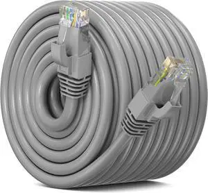 Maximm Cat6 Ethernet Cable Ft Gray, 10Gbps 550MHz UTP Cord Maximm Cat6 Ethernet Cable Ft Gray, 10Gbps 550MHz UTP Cord