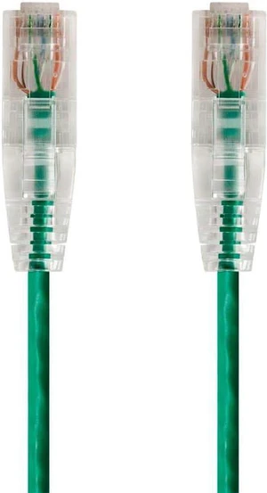 Monoprice SlimRun Cat6 Ethernet Patch Cable - Network Internet Cord - RJ45, Stranded, 550Mhz, UTP, CMR, Riser Rated, Pure Bare Copper Wire, 28AWG, 1ft, Green Monoprice SlimRun Cat6 Ethernet Patch Cable - Network Internet Cord - RJ45, Stranded, 550Mhz, UTP, CMR, Riser Rated, Pure Bare Copper Wire, 28AWG, 1ft, Green