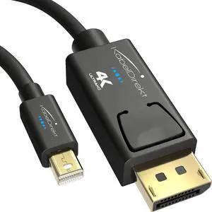 KabelDirekt 4K Thunderbolt Cable/Mini DisplayPort to DisplayPort Cable 15ft with Special A.I.S. Shielding in DP Connector, Thunderbolt 1 & 2 for PC, Laptop & Mac KabelDirekt 4K Thunderbolt Cable/Mini DisplayPort to DisplayPort Cable 15ft with Special A.I.S. Shielding in DP Connector, Thunderbolt 1 & 2 for PC, Laptop & Mac