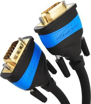 KabelDirekt 9ft VGA Cable for Maximum Video Quality Thanks to high-Purity Copper Conductors (Full HD, Connects Computers to Screens/projectors, 15-pin D-Sub VGA Monitor Cable, Black) KabelDirekt 9ft VGA Cable for Maximum Video Quality Thanks to high-Purity Copper Conductors (Full HD, Connects Computers to Screens/projectors, 15-pin D-Sub VGA Monitor Cable, Black)