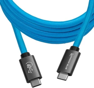 KONDOR BLUE | 6 ft USB4 USB-C to USB-C Type-C Cable | 40Gbps Data Transfer, 100W 5A Fast Charging, Thunderbolt 4 Compatible, 8K Video, Nylon Braided, Reinforced Connectors | Blue KONDOR BLUE | 6 ft USB4 USB-C to USB-C Type-C Cable | 40Gbps Data Transfer, 100W 5A Fast Charging, Thunderbolt 4 Compatible, 8K Video, Nylon Braided, Reinforced Connectors | Blue