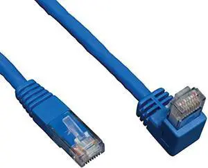 Tripp Lite N204-005-BL-DN Cat6 Gigabit Right Angle Down to Straight Patch Cable (5-Feet, Blue) Tripp Lite N204-005-BL-DN Cat6 Gigabit Right Angle Down to Straight Patch Cable (5-Feet, Blue)