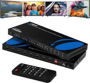 OREI 4K@60Hz 4×4 HDMI Matrix Switch with Downscaler & ARC, 18Gbps, HDCP 2.2, HDR, Audio Extraction (Optical & Analog), 4K-to-1080p Scaling, IR Remote (UHD-404R) OREI 4K@60Hz 4×4 HDMI Matrix Switch with Downscaler & ARC, 18Gbps, HDCP 2.2, HDR, Audio Extraction (Optical & Analog), 4K-to-1080p Scaling, IR Remote (UHD-404R)