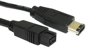 AYA 3Ft (3 Feet) FireWire Cable IEEE-1394b 9pin-6pin 800/400Mbps Compatible with Windows, Mac, Sony iLink AYA 3Ft (3 Feet) FireWire Cable IEEE-1394b 9pin-6pin 800/400Mbps Compatible with Windows, Mac, Sony iLink