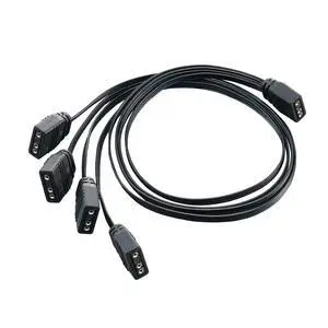 SilverStone Technology CPL03, Ultra-Thin and Ultra-Flexible 1-to-4 ARGB Splitter Cable, SST-CPL03 SilverStone Technology CPL03, Ultra-Thin and Ultra-Flexible 1-to-4 ARGB Splitter Cable, SST-CPL03