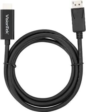VisionTek DisplayPort to HDMI 2.0 Cable - Connects to HDMI Display, TV, or Projector (901214) VisionTek DisplayPort to HDMI 2.0 Cable - Connects to HDMI Display, TV, or Projector (901214)