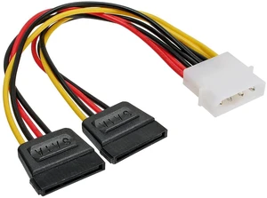InLine Power Y-Cable Internal, 1x 13.34 cm (5.25 Inches) to 2X 15-Pin SATA, 0.2 m InLine Power Y-Cable Internal, 1x 13.34 cm (5.25 Inches) to 2X 15-Pin SATA, 0.2 m