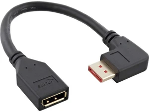 InLine® DisplayPort 1.4 Adapter Cable ST/BU 8K4K Right Angled Black/Gold 0.15m InLine® DisplayPort 1.4 Adapter Cable ST/BU 8K4K Right Angled Black/Gold 0.15m