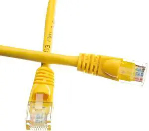 CableWholesale 25-Feet CAT6, UTP, with Molded Boot, 500MHz, Yellow (10X8-08125) CableWholesale 25-Feet CAT6, UTP, with Molded Boot, 500MHz, Yellow (10X8-08125)
