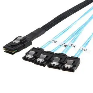 ChenYang CY Mini SAS SFF-8087 36 Pin Host Internal to 4 SATA 7-Pin Target Hard Drive 6Gbps Data Server Raid Cable 50cm ChenYang CY Mini SAS SFF-8087 36 Pin Host Internal to 4 SATA 7-Pin Target Hard Drive 6Gbps Data Server Raid Cable 50cm