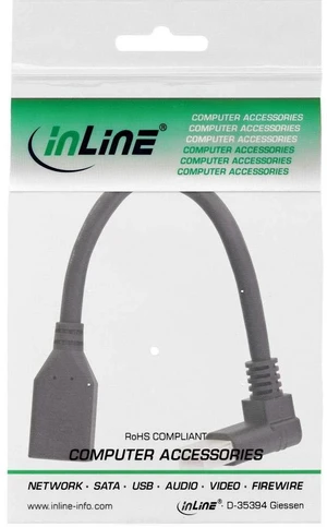 InLine® DisplayPort 1.4 Adapter Cable ST/BU 8K4K Upward Angled Black/Gold 0.15 m InLine® DisplayPort 1.4 Adapter Cable ST/BU 8K4K Upward Angled Black/Gold 0.15 m