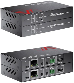 AV Access 100m/330ft eARC & ARC Audio Extender Over Ethernet Cat 5e/6/6a/7 with 2-Way IR, RS232 & CEC, Ideal for Home Theater AV Access 100m/330ft eARC & ARC Audio Extender Over Ethernet Cat 5e/6/6a/7 with 2-Way IR, RS232 & CEC, Ideal for Home Theater