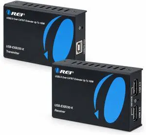 OREI USB Over Ethernet Extender Upto 330 Feet - Extends USB 2.0 Signals Over LAN Ethernet with 2 Ports - Power Over Cable, Long Distance Extension & Support for All Operating Systems (USB-EXB330-K) OREI USB Over Ethernet Extender Upto 330 Feet - Extends USB 2.0 Signals Over LAN Ethernet with 2 Ports - Power Over Cable, Long Distance Extension & Support for All Operating Systems (USB-EXB330-K)