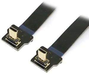 Cablecc 90 Degree Up Angled FPV Micro HDMI Male to Micro HDMI FPC Flat Cable 20cm for GOPRO Multicopter Aerial Photography Cablecc 90 Degree Up Angled FPV Micro HDMI Male to Micro HDMI FPC Flat Cable 20cm for GOPRO Multicopter Aerial Photography
