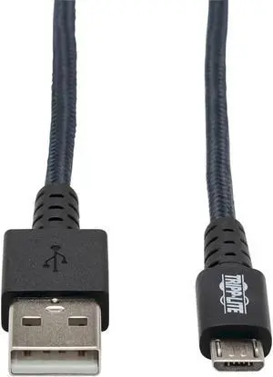 Tripp Lite Heavy Duty USB-A to USB Micro-B Charging Sync Cable Android 10ft (U050-010-GY-MAX) Tripp Lite Heavy Duty USB-A to USB Micro-B Charging Sync Cable Android 10ft (U050-010-GY-MAX)