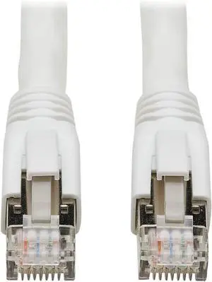 Tripp Lite Cat8 Patch Cable 25G/40G Certified Snagless M/M PoE White 30ft (N272-030-WH) Tripp Lite Cat8 Patch Cable 25G/40G Certified Snagless M/M PoE White 30ft (N272-030-WH)