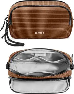 tomtoc accessory bag cable cover,electronics tech laptop accessories organiser bag travel accessories pouch for adapter,mouse,cable,power,charger,hard drive, Brown Plaid, M, Bag Organizer tomtoc accessory bag cable cover,electronics tech laptop accessories organiser bag travel accessories pouch for adapter,mouse,cable,power,charger,hard drive, Brown Plaid, M, Bag Organizer