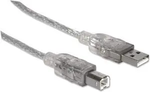 Manhattan 340465 A-Male to B-Male USB 2 Cable (15 Feet) Manhattan 340465 A-Male to B-Male USB 2 Cable (15 Feet)