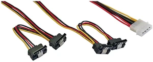 InLine 29672B Power Y-Cable Internal, 1x 13.34 cm (5.25 Inches) to 4X 15-Pin SATA Angled with Latch, 40 + 55 cm InLine 29672B Power Y-Cable Internal, 1x 13.34 cm (5.25 Inches) to 4X 15-Pin SATA Angled with Latch, 40 + 55 cm