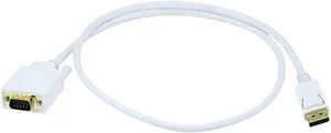 Monoprice 106018 3-Feet 28AWG Display Port to VGA Cable - White Monoprice 106018 3-Feet 28AWG Display Port to VGA Cable - White
