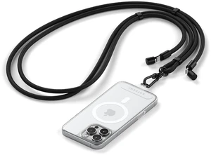 Satechi OntheGo USB-C Lanyard Cable, 60W Fast Charging, 480Mbps Data Transfer, Built-in Crossbody Strap, Adjustable 1.5m / 4.9ft Braided Cord, USB-C to USB-C Cable for iPhone, Android Black Satechi OntheGo USB-C Lanyard Cable, 60W Fast Charging, 480Mbps Data Transfer, Built-in Crossbody Strap, Adjustable 1.5m / 4.9ft Braided Cord, USB-C to USB-C Cable for iPhone, Android Black