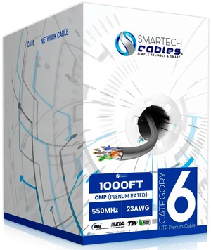 Cat 6 Plenum Cable 1000ft Cat 6 Plenum Cable 1000ft