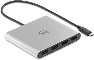 OWC USB-C Quad HDMI 4K Display Adapter with DisplayLink for Apple Silicon M1/M2/M3/M4 or Any Mac or PC with USB-C or Thunderbolt OWC USB-C Quad HDMI 4K Display Adapter with DisplayLink for Apple Silicon M1/M2/M3/M4 or Any Mac or PC with USB-C or Thunderbolt
