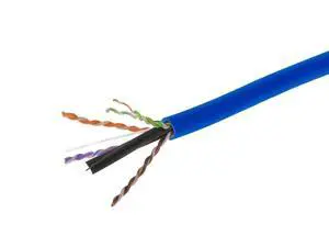Monoprice Cat6 Plenum Bulk Cable - 500 Feet - Blue | UL, Solid, 550MHz, UTP, CMP, Bare Copper, 10G, 23AWG (TAA), for Server Applications, Cloud Computing, Video Surveillance Monoprice Cat6 Plenum Bulk Cable - 500 Feet - Blue | UL, Solid, 550MHz, UTP, CMP, Bare Copper, 10G, 23AWG (TAA), for Server Applications, Cloud Computing, Video Surveillance